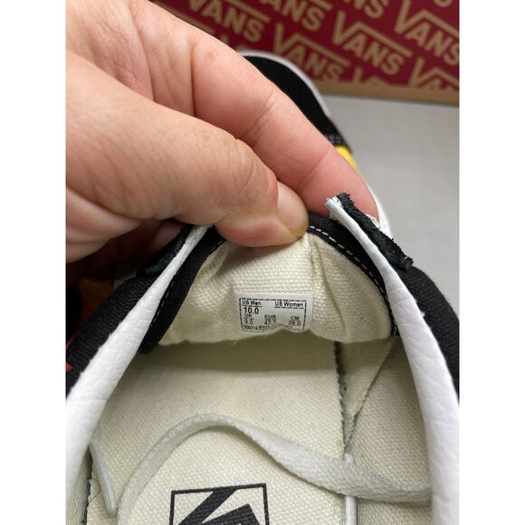 Vans Old Skool Fire Red Yellow Flame Men’s Sneakers 10 - Picture 8 of 13